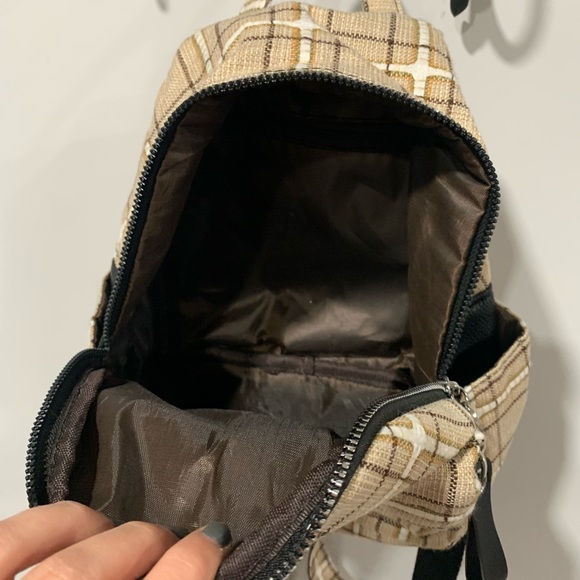 NWOT Plaid Mini Backpack - Picture 3 of 3